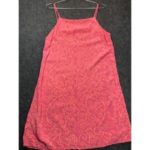 Blue Ginger Mini Dress Womens XL Pink Floral Hawaiian Aloha Y2K Summer‎ Tropical